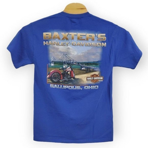 Harley Davidson Men's Medium Gallipolis, Ohio Baxter's‎ HD Silver Bridge T-Shirt
